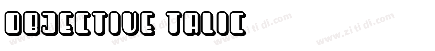 objective talic字体转换